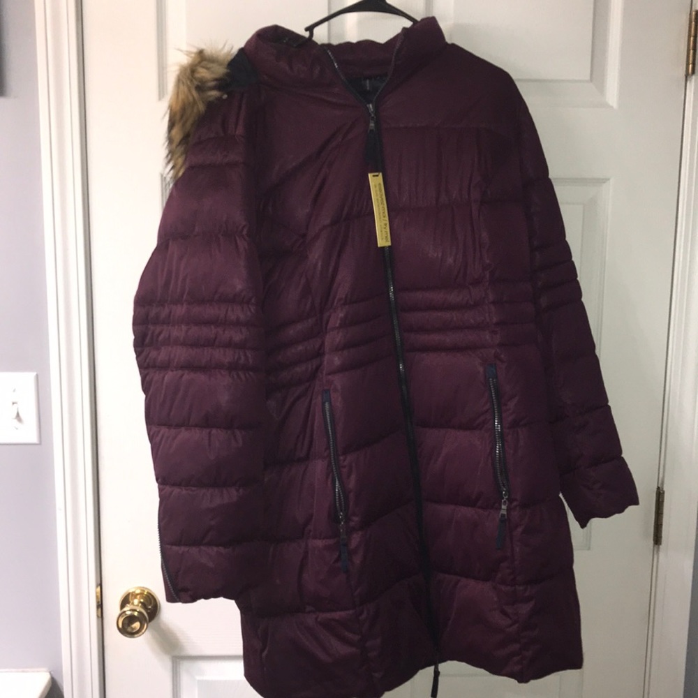 BEAUTIFUL purple weather coat